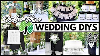 Dollar Tree Wedding DIYs that dont look cheap 🖤 [upl. by Eamon]