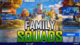 Fortnite Chapter 4 Squads With ALL 3 OF MY KIDS Tabor Hill FAMILY Squads [upl. by Osborn]