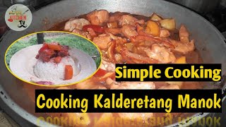 Cooking Kalderetang Manok  Life in Province  Simple Cooking Way [upl. by Anelah]