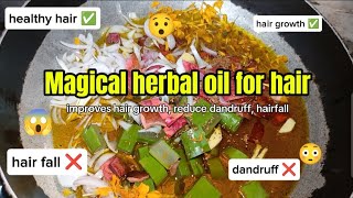 100 Effective oil for hair growth and thickness  get long hair naturally [upl. by Eelah263]