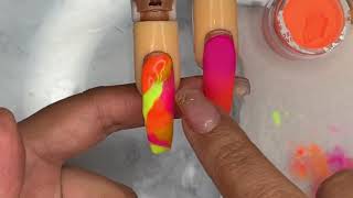 Mia Secrer Color Acrylics Review  How To Use Color Acrylic [upl. by Mellen740]