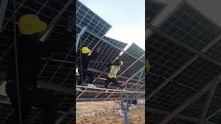 Installation process of photovoltaic panels [upl. by Vaas]