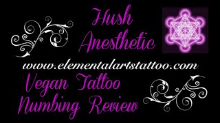 Hush Anesthetic Tattoo Numbing Vegan Lidocaine Product Review Part 2 [upl. by Richart648]