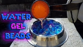 Molten Copper vs Water Gel Beads Orbeez [upl. by Ientirb273]