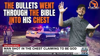 Gainesville Man Shot In Chest Through A Bible During Violent Rampage [upl. by Sisenej36]