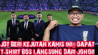 JDT SEGERA UMUMKAN KERJASAMA DUNIA amp EDISI SPESIAL DIKIRIMIN TSHIRT BOYS OF STRAITS DARI JOHOR [upl. by Enyad]