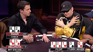 Phil Hellmuth Schools Tom Dwan 97800 Payback on Poker After Dark [upl. by Akimas23]