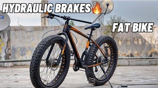 Hydraulic Brakes for Fat bike ⚡️Fat bike modification started🔥 [upl. by Nomrej]