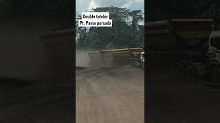 mobil panjangdouble treler pt pama persada [upl. by Neddie]