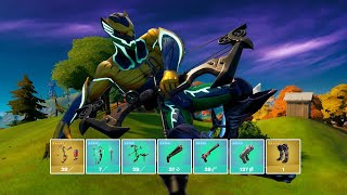 Fortnite Getting All Mythic Weapons and Exotic Weapons In One Game v1630 [upl. by Ydarg231]