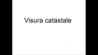 Visura catastale on line gratuita [upl. by Pergrim]