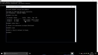 Formater  disque dur  usb   avec linvite de commande windows  CMD  utilitaire diskpart [upl. by Seigler704]