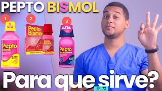 PEPTO BISMOL PARA QUE SIRVE  3 COSAS  MEDICAMENTOS [upl. by Verne]