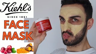 TURMERIC FACE MASK NEW KIEHLS FACE MASK REVIEW [upl. by Yluj656]