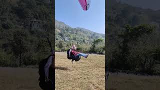 Paragliding in Bhimtal Nainita youtube travel subscribe happy trend uttarakhand paragliding [upl. by Eiffe]