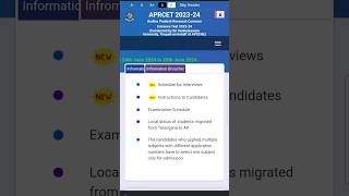 APRCET INTERVIEW NEW SCHEDULE RELEASEDaprcetaprcet2024aprcetinterviews phdphdadmissionrcet [upl. by Ranice]