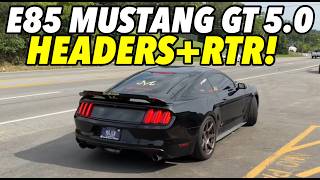 E85 Ford Mustang GT 50L V8 w Headers amp Magnaflow RTR AxleBack [upl. by Bette]