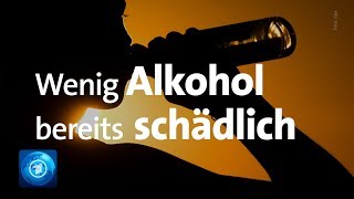 Studie Bereits wenig Alkohol birgt gesundheitliche Risiken [upl. by Sairu]