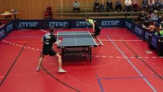 Tischtennis TSG Heilbronn Michael Dudek VS Christian Back SV Neckarsulm [upl. by Giddings46]