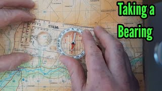 How to take a Compass Bearing using silva compass [upl. by Itak]