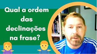 Qual a ordem das declinações na frase em Alemão [upl. by Iolande]