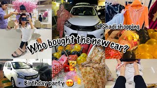 WHO BOUGHT THE NEW CAR  🩷FINALLY 😍 BIRTHDAY PARTY  GIFTS 😍 [upl. by Pinter536]