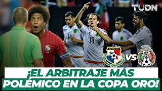 Panamá vs México  ¡Arbitraje POLÉMICO y Panamá quiso abandonar la cancha  Copa Oro 2015  TUDN [upl. by Heilman982]