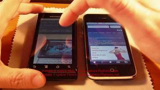 Motorola Milestone Vs iPhone 3Gs by batista70phone [upl. by Nielsen]