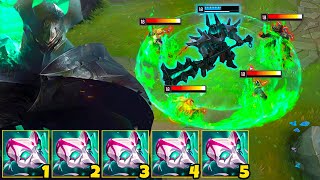 MORDEKAISER BUT I STACK HAUNTING GUISE AND 1V5 ENTIRE TEAMS GODMODE BUILD [upl. by Florentia]