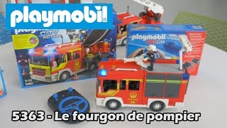 Playmobil 5363 6914  le fourgon de pompier  Démo City action en français HD FR [upl. by Irak183]