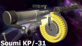 How a Suomi KP31 Works  Finnish WW2 Submachine Gun [upl. by Ahseyt]