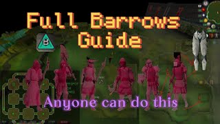 OSRS  Full Barrows Guide [upl. by Aihtibat]