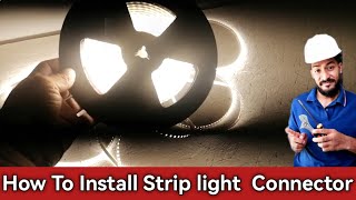 How To install strip light connector  strip light connector [upl. by Warton]