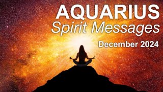 AQUARIUS SPIRIT MESSAGES quotA LITTLE BREAK BRINGS CLARITY OF PURPOSE December 2024 tarotreading [upl. by Henderson]