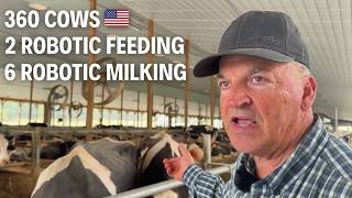 14688 LITERS OF MILK PER DAY WITH ROBOTIC FEEDING AND MILKING  SKYLINE FARM UNITED STATES 🇺🇸 [upl. by Abbye]