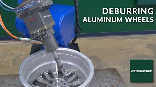 Robotic Aluminum Wheel Finishing and Deburring [upl. by Oribella874]