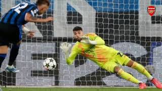 David Raya Penalty Saves  David Raya Incredible Double Save  Atalanta vs Arsenal [upl. by English]