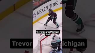 Trevor Zegras Michigan Goal [upl. by Shugart]