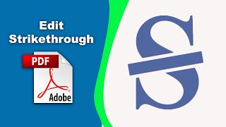 How to edit strikethrough in a pdf file Edit PDF using Adobe Acrobat Pro DC [upl. by Viviene]