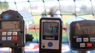 Pocket Radar Accuracy Comparison Test  Baseball Radar Gun [upl. by Levitan426]