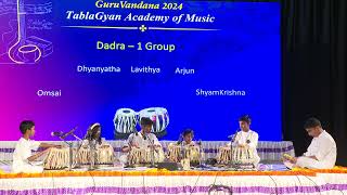 Dadra Taal  Variations  Tabla  GuruVandana2024  TablaGyan Academy of Music [upl. by Emelda]