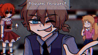 Death Threats Meme  HUMAN FNAF  read description ⚠️ William Afton [upl. by Ardnuaed]