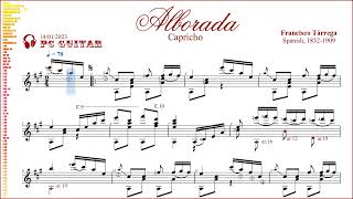 Tarrega Alborada capricho guitar [upl. by Sokram]