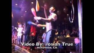 Richie the Barber Juggles at David Arquette Beachers Madhouse in Hollywood [upl. by Olette657]