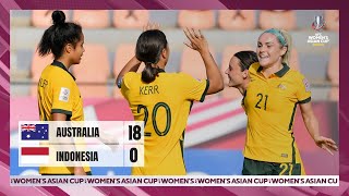 WAC2022  Full Match  Group B  Australia vs Indonesia [upl. by Ahsilram]