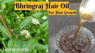 Bhringraj Hair Oil Home Made Guntagalagara Aaku Reduce Grey Hair amp Hair fall Dandruff care [upl. by Seaman]