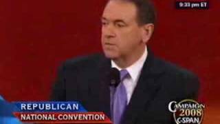 Former Arkansas Gov Mike Huckabee at the RNC [upl. by Garihc]