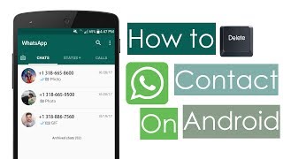 How To Delete Whatsapp Contact On Android [upl. by Downall]