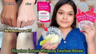 Viral Glupatone Skin Whitening Emulsion Honest Review  SideEffects  Worth Buying [upl. by Alien]