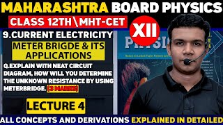 Lecture 4 Meter Bridge Chapter 9 Current Electricity  HSC Maharashtra Physics 2025 [upl. by Os941]